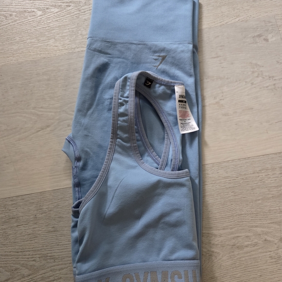 Gymshark Light Blue Activewear Set - Picture 2 of 8